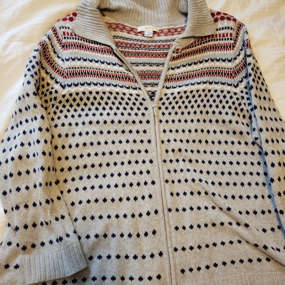 Christopher & Banks full zip sweater